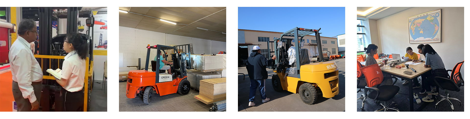 avrilmachinery forklift with our clients