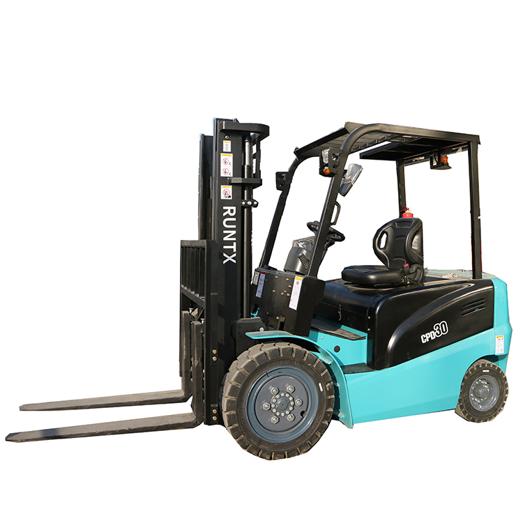 avrilmachinery 3 ton electric forklift with blue color