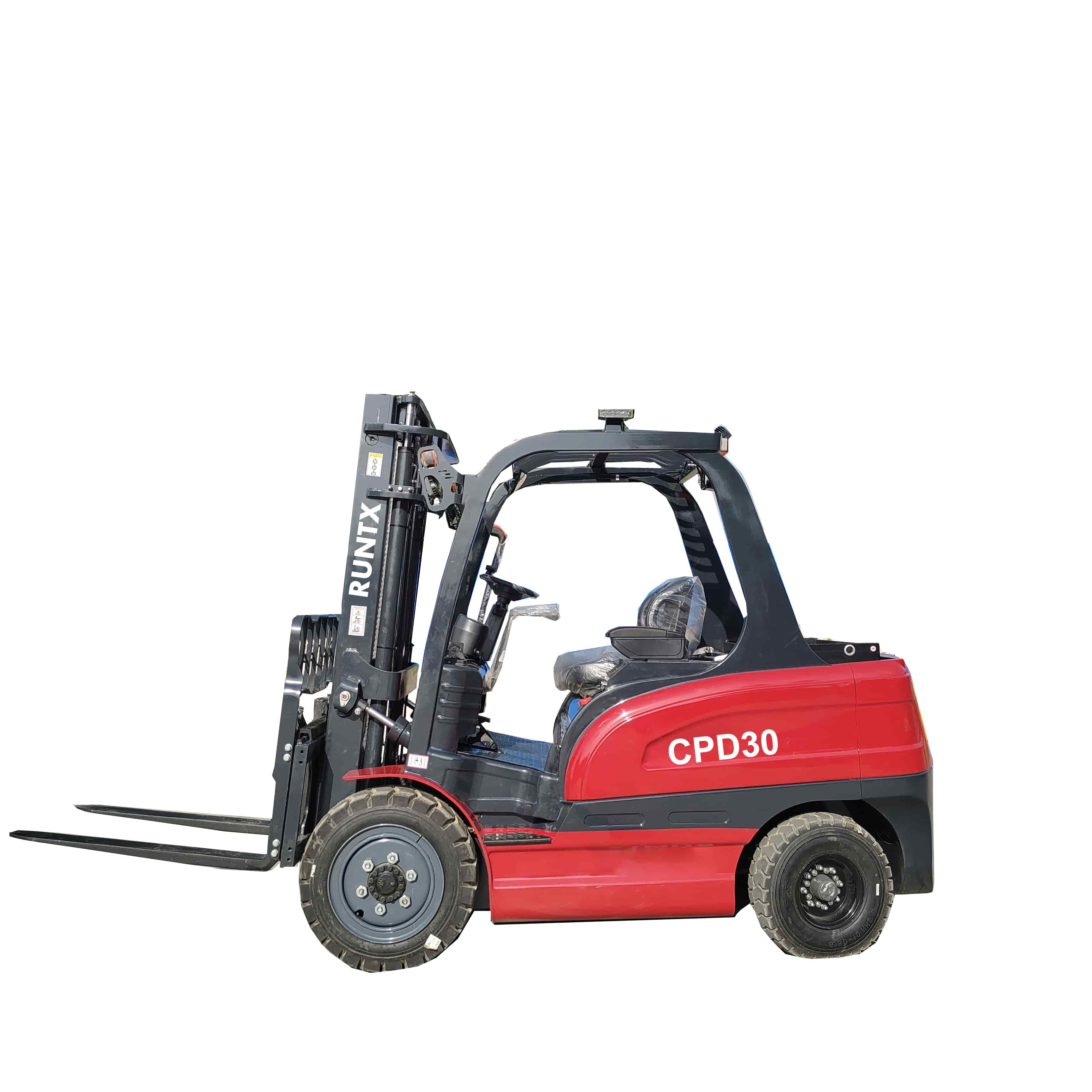 avrilmachinery 3 ton electric forklift with green color